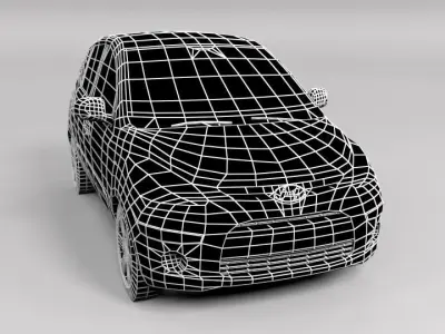 HYUNDAI I10 LOWPOLY Low-poly 3D model