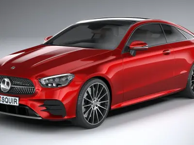 Mercedes E-Class Coupe AMG-Line 2021 3D model
