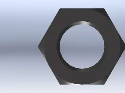 Hex Nut Free 3D model