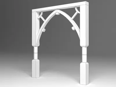Wooden Arch 3D model