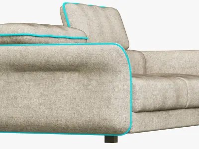 Hasta Sacramento sofa 3D model