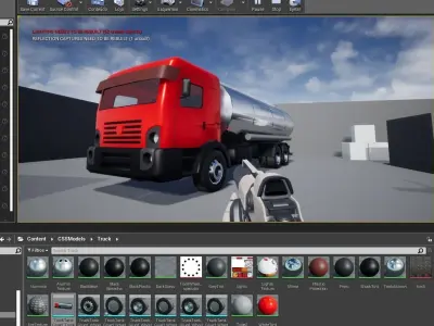 Red Truck - Tank - Fuel - Gasoline - Caminhao Tanque 3D model