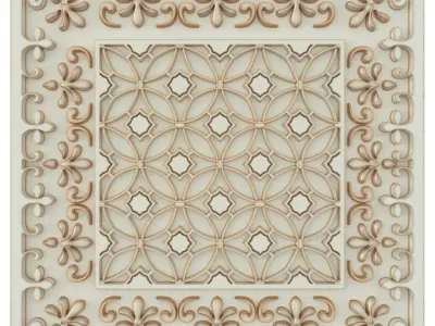Decorative panels - Set 6 3D model