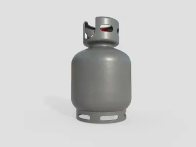 Gas Bottle M2 Low-poly 3D model