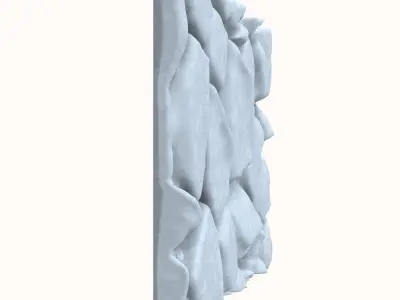 Rustic Granite Wall Module 3D model