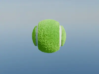 Tennis Ball Free low-poly 3D model