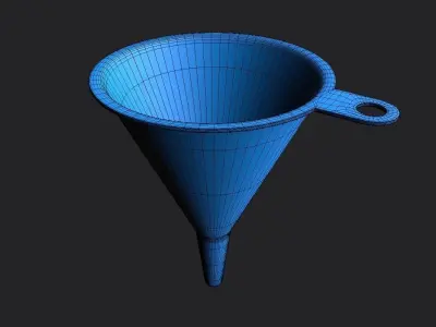 Funnel  M01 Low-poly 3D model