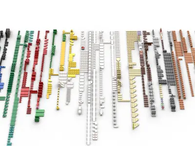 TwindBricks3D - 10339 Santa Post Office 3D print model