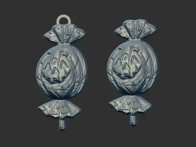 hallowen candy decoration  3D print model