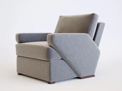 Matteo Lounge Chair Low-poly 3D model
