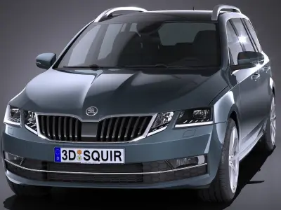 Skoda Octavia Combi 2017 3D model