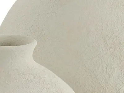 Ceramic Vase Rough Effect 3D model