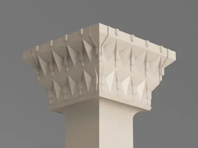 Classic Islamic Architectural Column 003 3D model