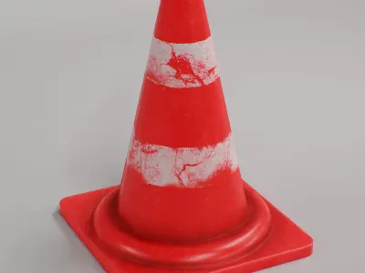 Traffic Cone 315mm  FREE 3D Model Free low-poly 3D model