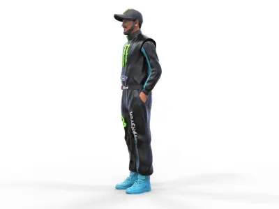 Ken Block American rally driver 3D print model