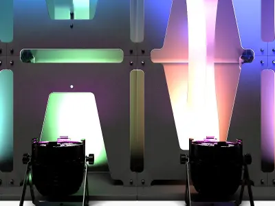 Stage Decor 36 Modular Wall Column 3D model