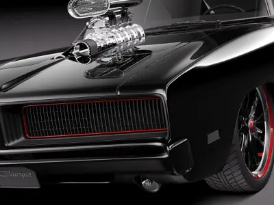 Dodge Charger 1969 custom 3D model