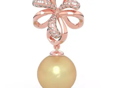 11mm Pearl Pendant 3D Model 3D print model
