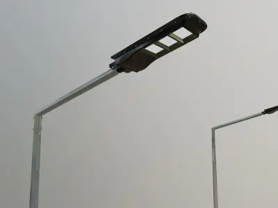 5 Meter Octogonal Lighting Pole -Single Consol 3D model