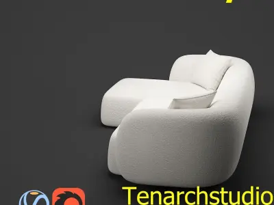 tenarchstudio martina 2 and 3 seater sofa render ready  3D model
