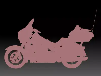 Motorcycle 3D print model