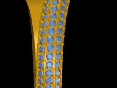 Women Fashion Ringd 3dm stl render detail 3D print model 3D print model