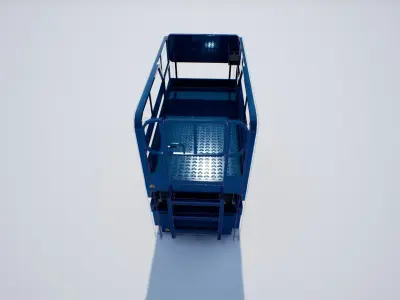 Scissor Lift Platform PBR Low-poly 3D model