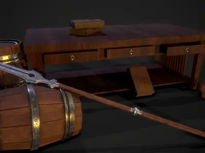 Props Pack Vol 01 Low-poly 3D model