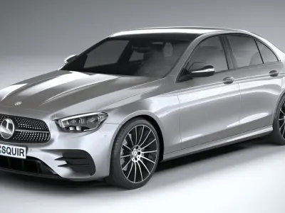 Mercedes E-Class Sedan AMG line 2021 3D model