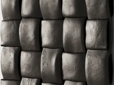 299 decorative wall art 15 wicker metal artwork 3D model