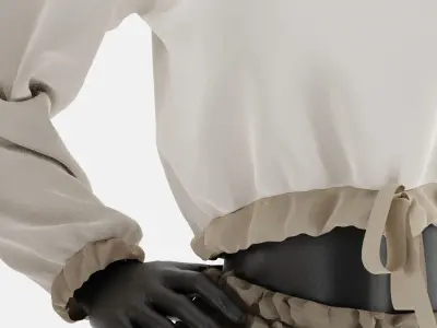 Sport Clothes Couple Set 02 3D model