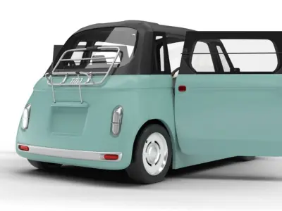 Fiat Topolino 2024 HQ interior  3D model