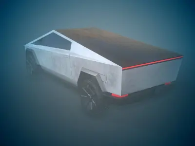 Tesla CyberTruck  Low-poly 3D model