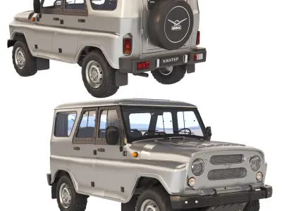 UAZ Hunter 2017 3D model