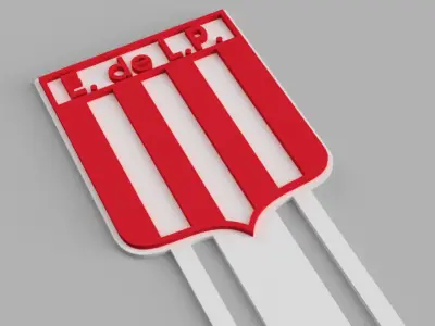 Club Estudiantes de La Plata Shield Logo Football Club Bookmark Free 3D print model