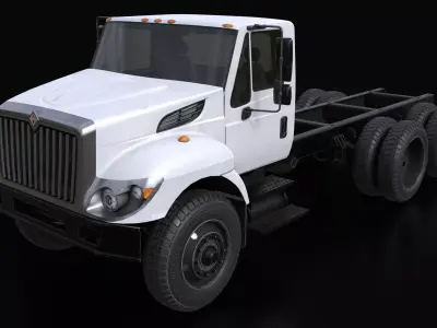 International Workstar 7400 Chassis White 3D model