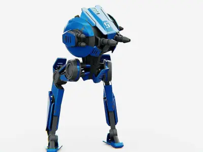 CYCLE WALKER DROID Rigged for Unreal Engine - Unity - MIXAMO  3D model