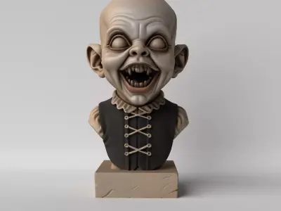 Creepy Baby Horror Sculpture for Halloween 3D print model