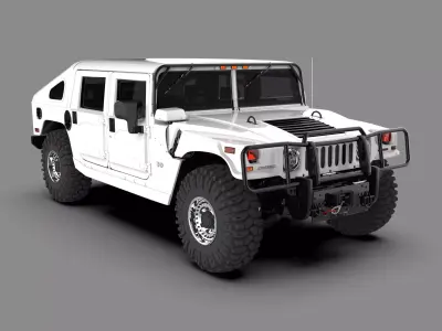 Hummer H1 Military Off-Road SUV 3D model