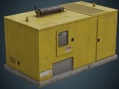 Generator 4B Low-poly 3D model