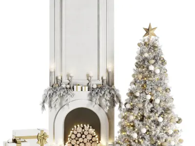 Christmas Decoration Set 04  3D model