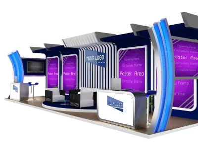 Booth Exhibition Stand a431b 3D model