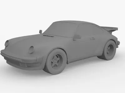 Porsche 911 930 turbo  Low-poly 3D model