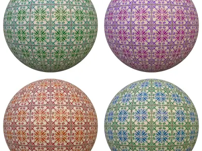tile patterned 136-seamless-4k-pbr  3D model