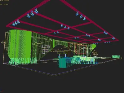 Exhibition - Area -40X15-3DMAX2009-010 3D model