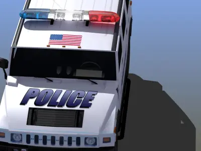 Police SUV 3D model