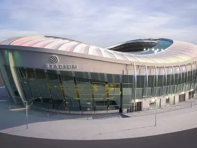 Football Soccer stadium 3D model purchase