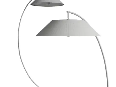circo arc gold and black floor light Low-poly 3D model