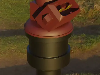 Nissan GT-R fuel injector 3D model