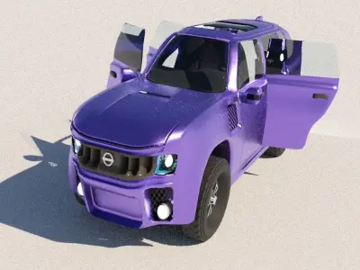 NISSAN CONCEPT CAR Low-poly 3D model